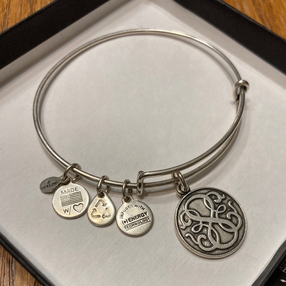 Alex & Ani Silver Path of Life Bracelet - Picture 1 of 5